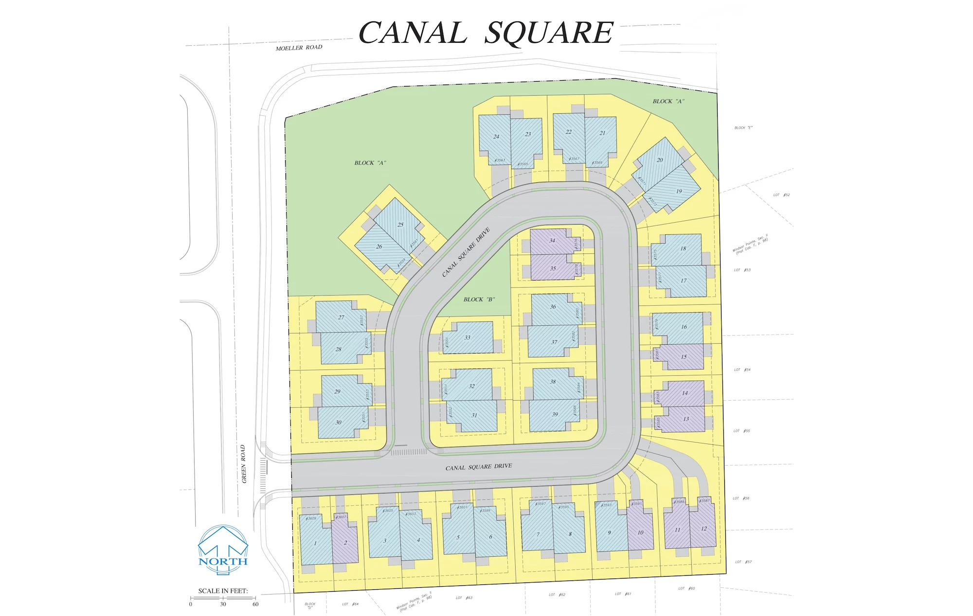 Canal Square plat map