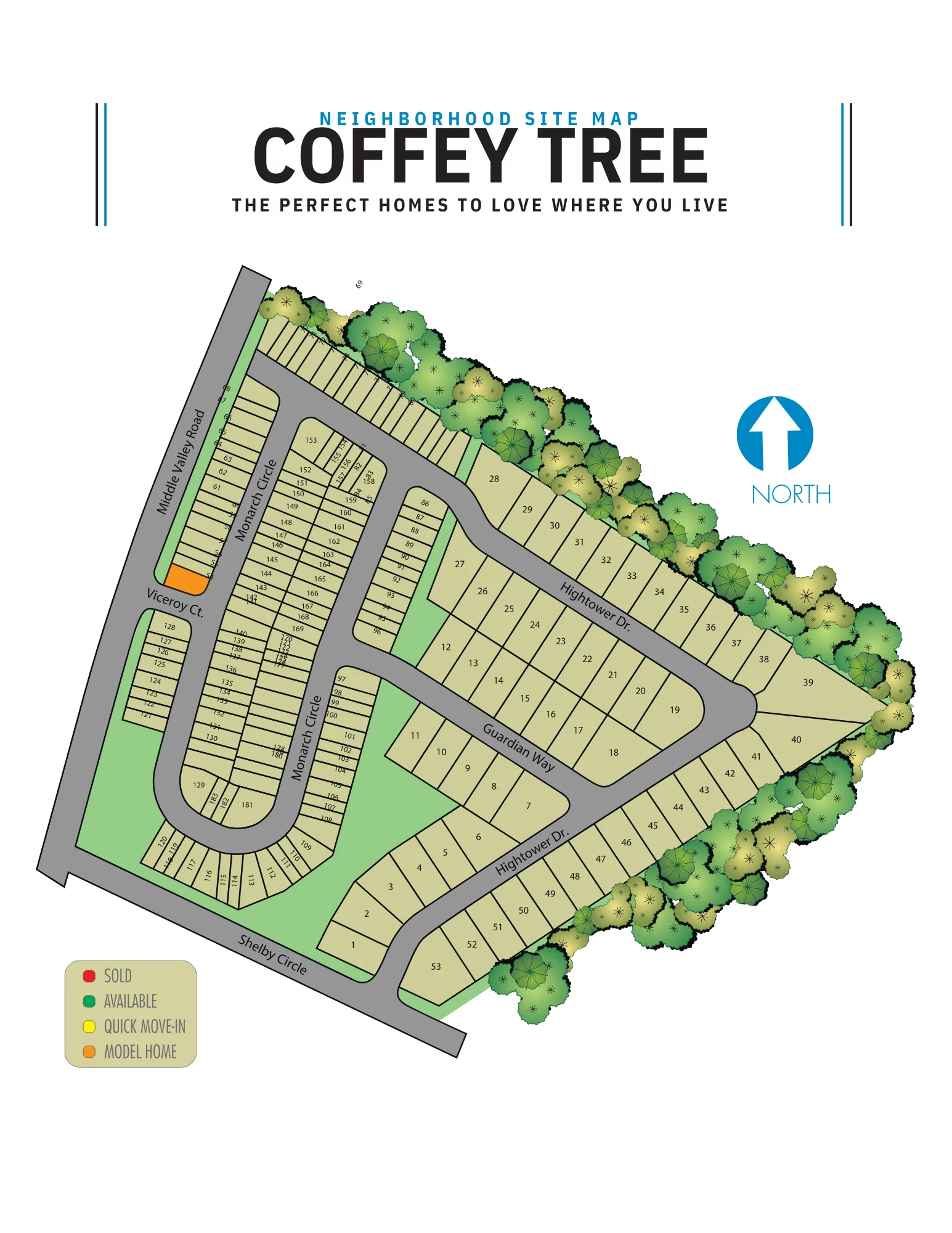 Coffey Tree plat map