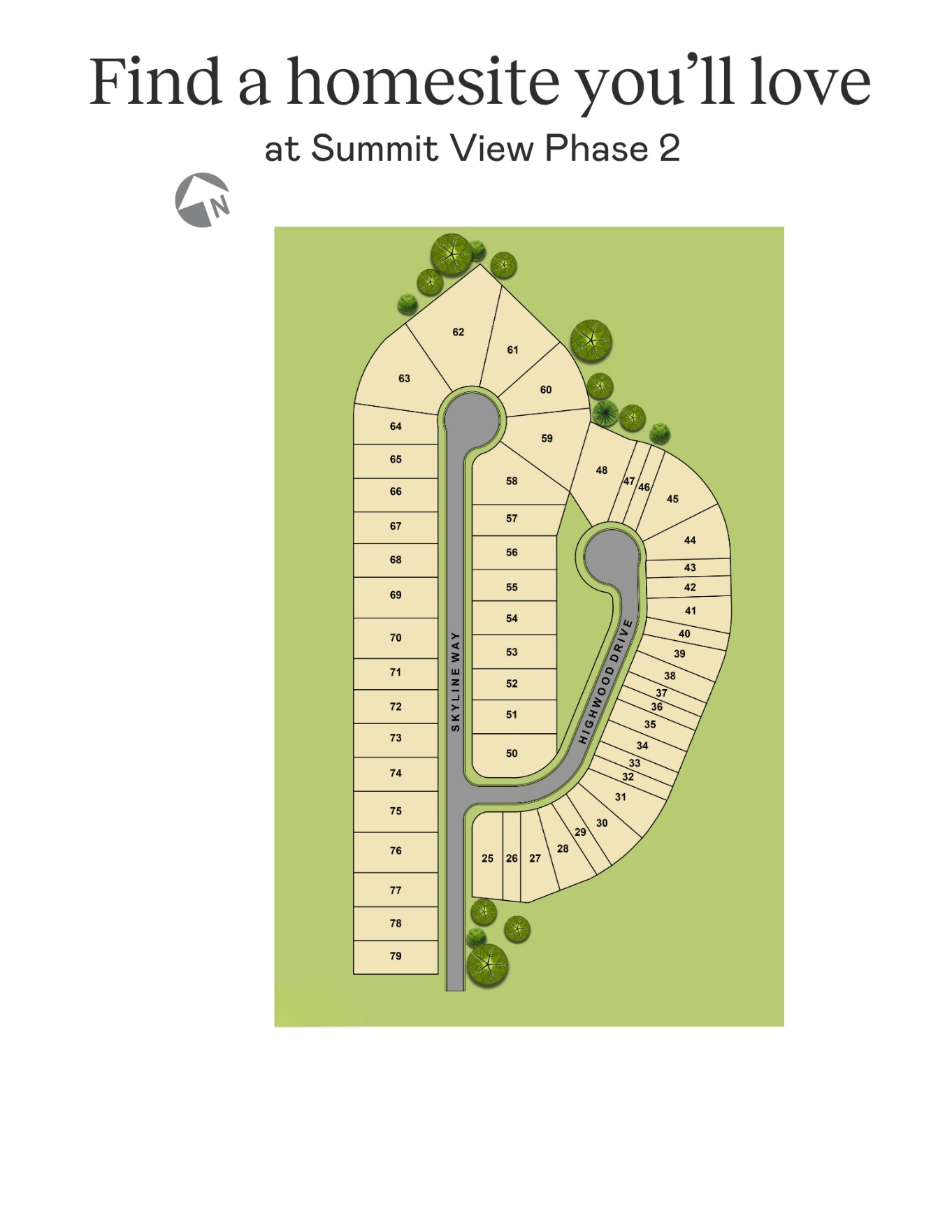 Summit View plat map